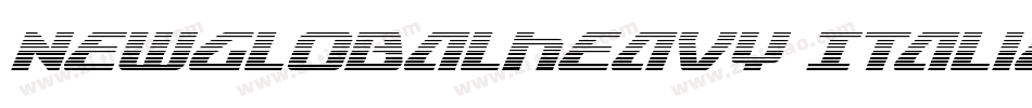 NewGlobalHeavy Italic字体转换